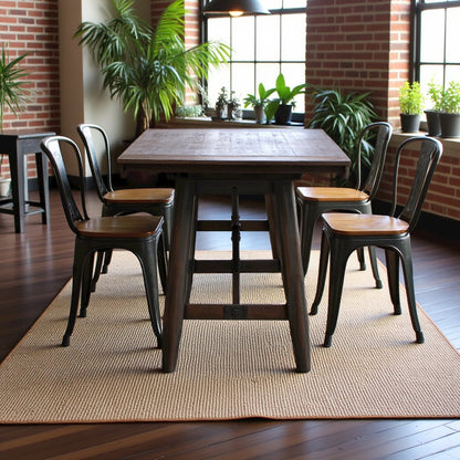 Brown Rectangular Coffee Table – Elegant Living Room Coffee Table Design