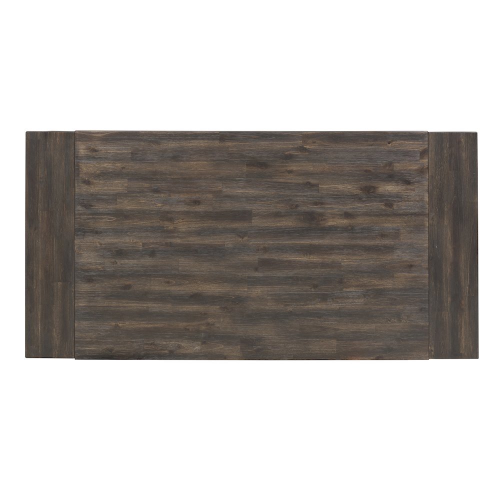 Dining Table Set for 6, Brown Rubberwood Solids & Acacia Veneers
