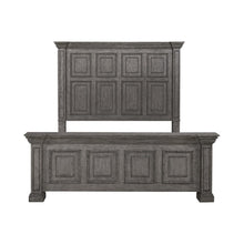King Panel Bed in Rubberwood Solids w/ Birch Veneers