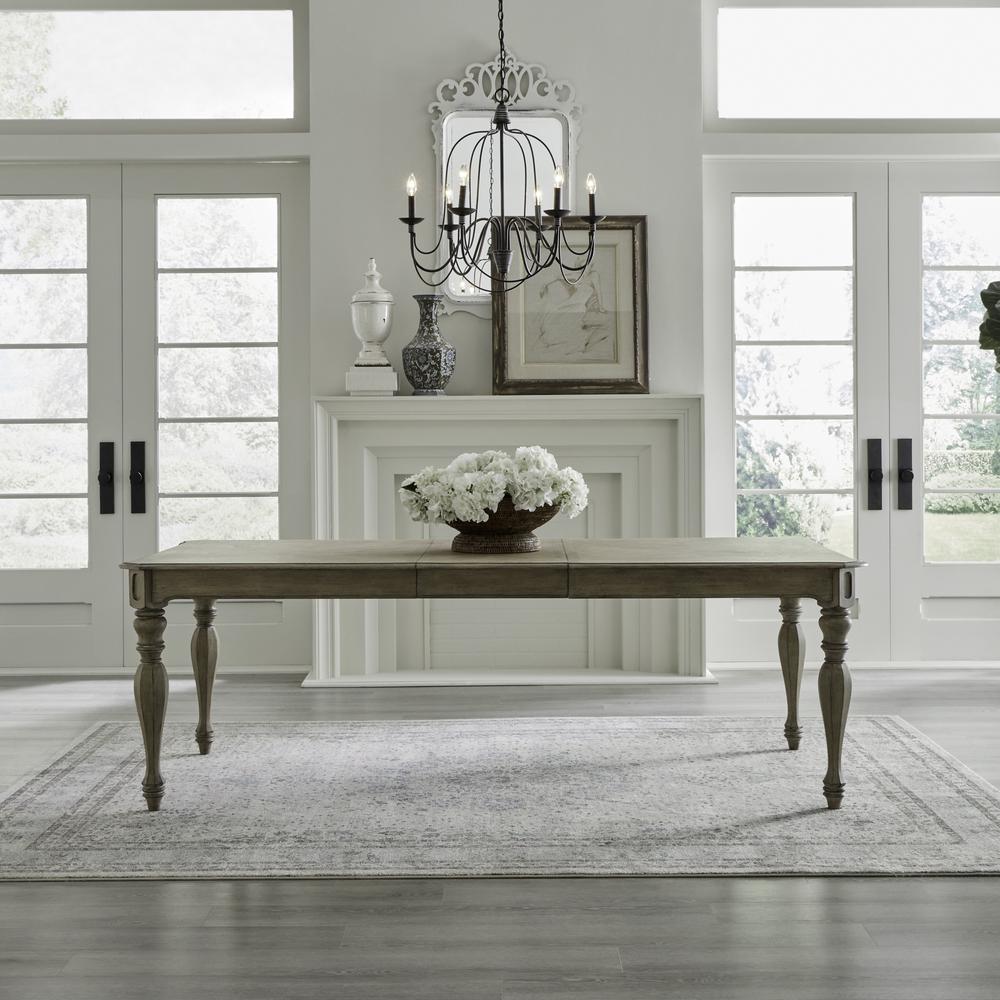 Magnolia Manor Rectangular Leg Table in Weathered Bisque
