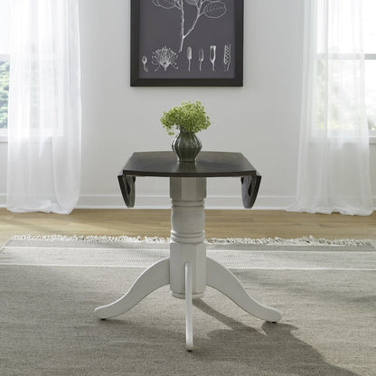 Brook Bay Drop Leaf Table Set in Rubberwood Solids with Mindy Veneers