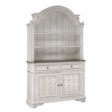 Hutch & Buffet in Rubberwood Solids w/ White Oak & Birch Veneers