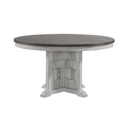 Pedestal Table Set in Pine Solids & Veneers