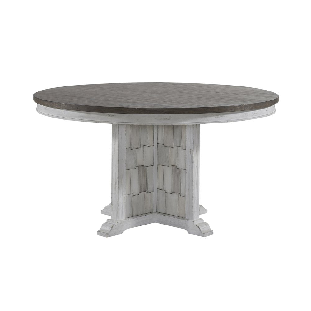 Pedestal Table Set in Pine Solids & Veneers