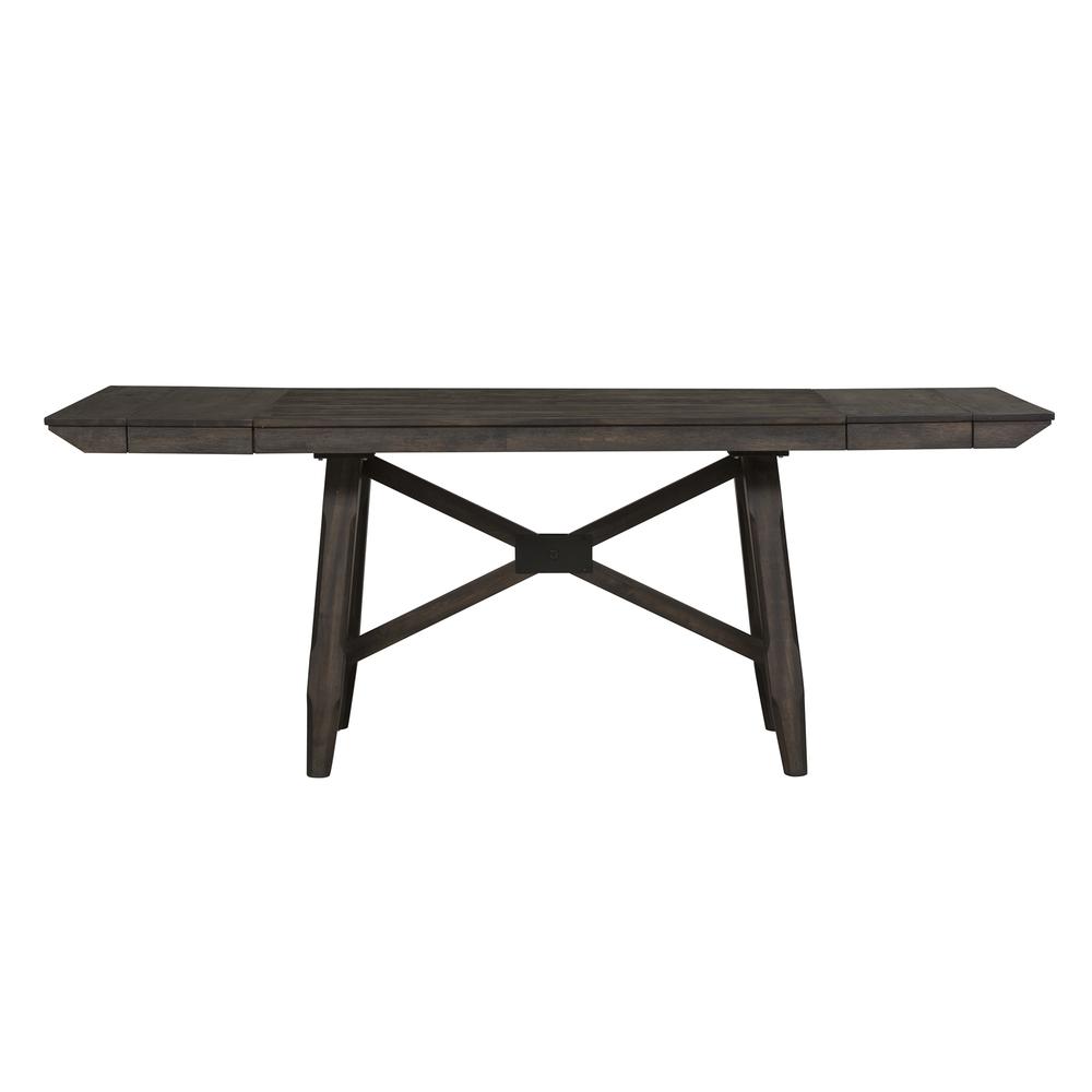 Double Bridge Gathering Table Set in Dark Chestnut