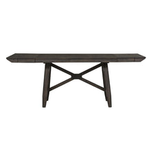 Double Bridge Gathering Table Set in Dark Chestnut
