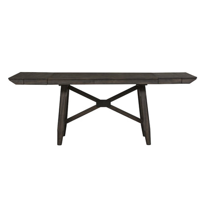 Opt 6 Piece Gathering Table Set in Rubberwood Solids and Acacia Veneers