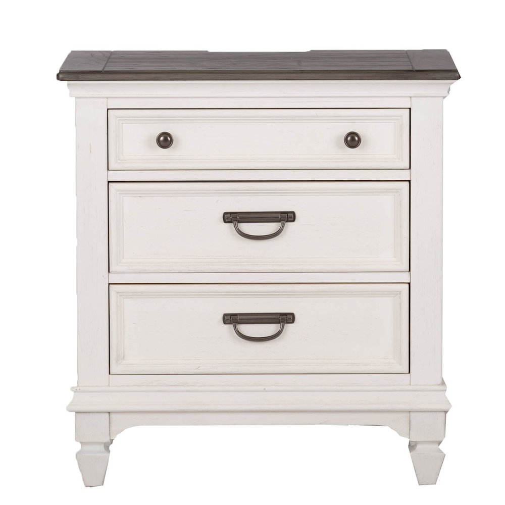 King Panel Bed, Dresser & Mirror, Night Stand