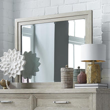Belmar Landscape Mirror in Washed Taupe