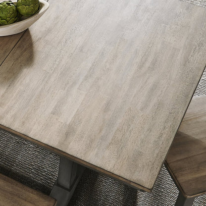 Lindsey Farm Kitchen Island in Rubberwood Solids & Veneers w/ MDF