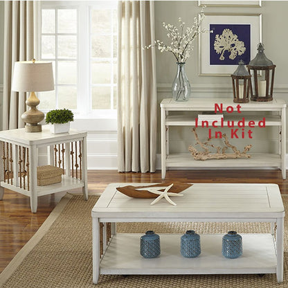 Dockside 3 Piece Set (1-Cocktail 2-End Tables) in Poplar Solids w/ Wood Products