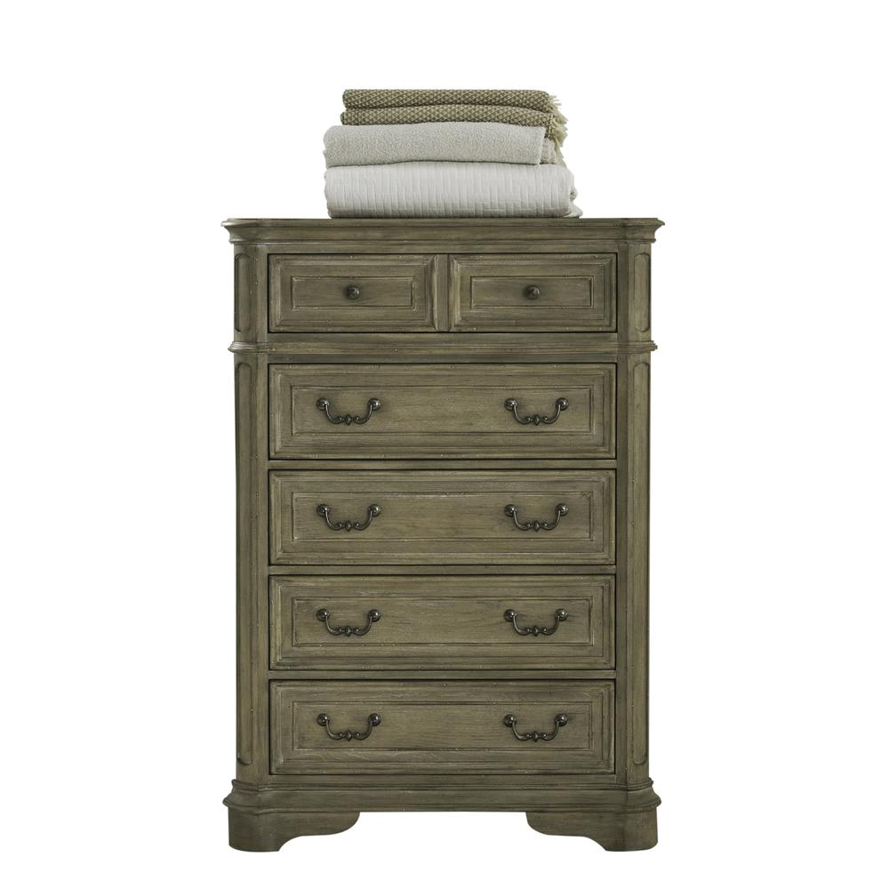 Magnolia Manor 5 Drawer Chest in Weathered Bisque