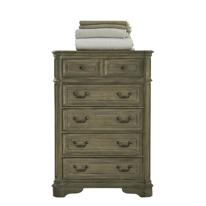 Magnolia Manor 5 Drawer Chest in Weathered Bisque