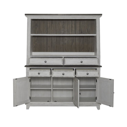 Server & Hutch in Pine Solids & Veneers