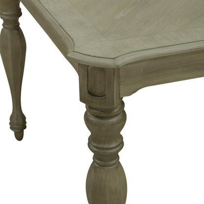Magnolia Manor Rectangular Leg Table in Weathered Bisque