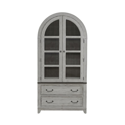 River Place Curio Cabinet in Pine Solids & Veneers