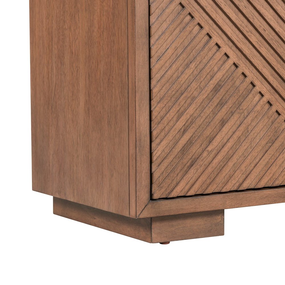 Easton Entertainment Stand 84 Inch TV Console  - Urban Bronze Poplar Wood