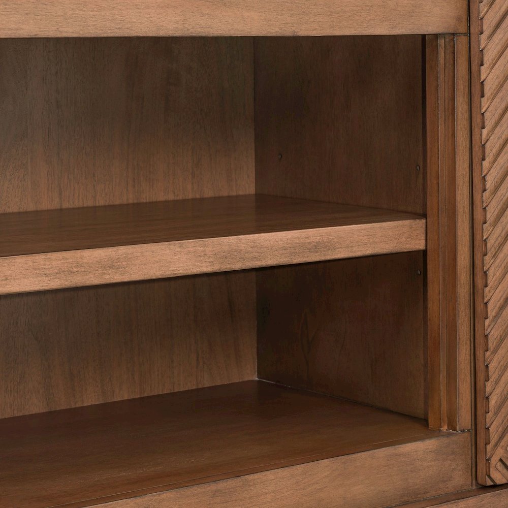 Easton Entertainment Stand 84 Inch TV Console  - Urban Bronze Poplar Wood