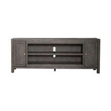Modern Farmhouse Entertainment Stand 78 Inch TV Console  - Charcoal Oak Wood