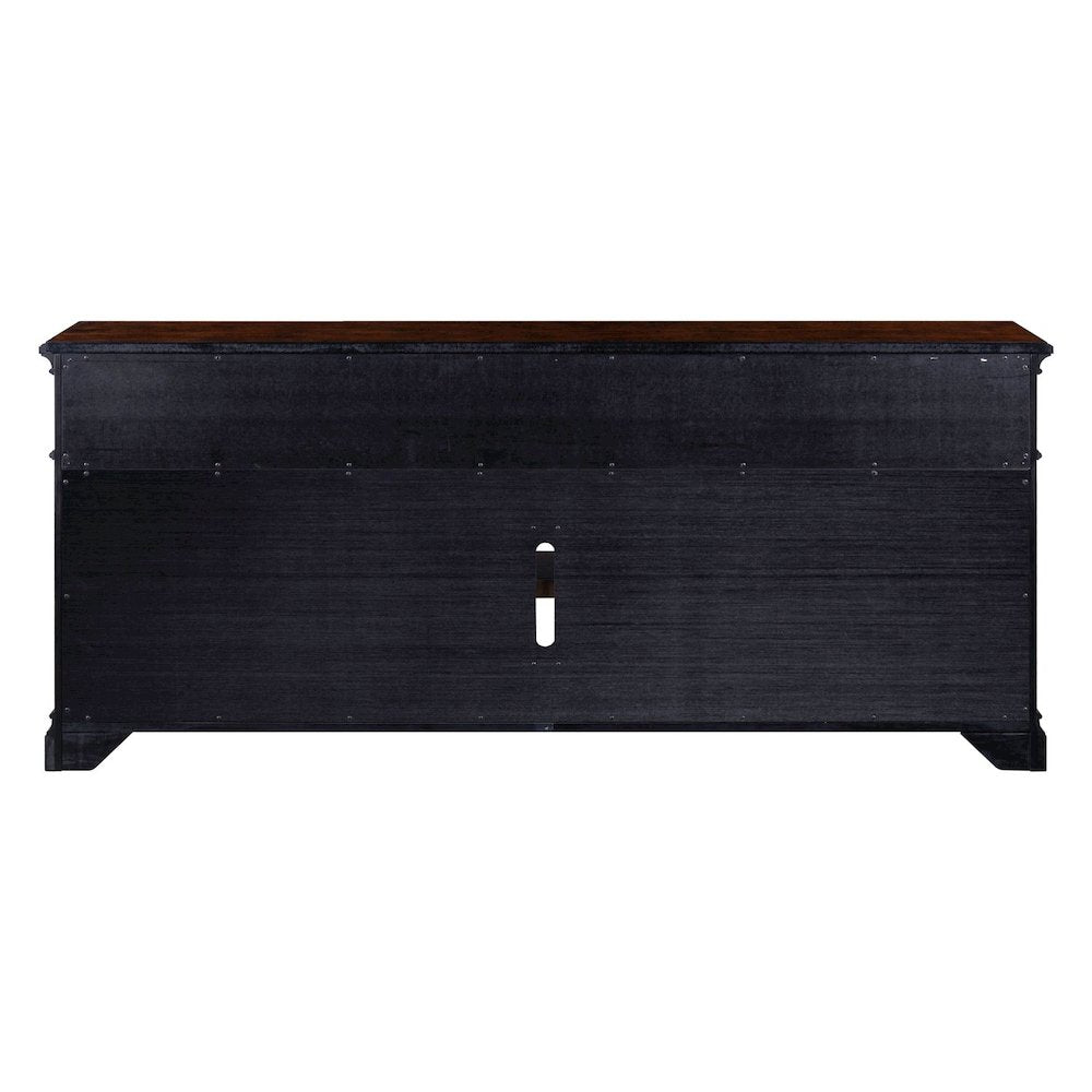 Arden Road 84 Inch TV Console for Living Room  - Satin Cherry