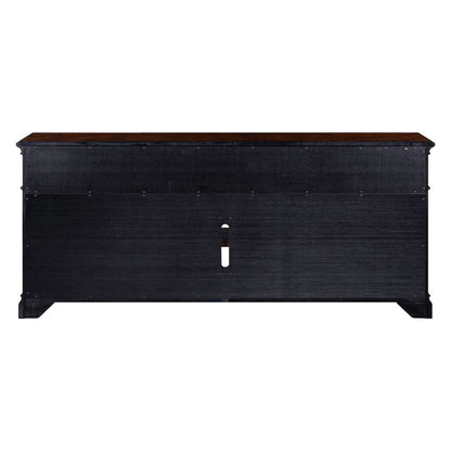 Arden Road 84 Inch TV Console for Living Room  - Satin Cherry