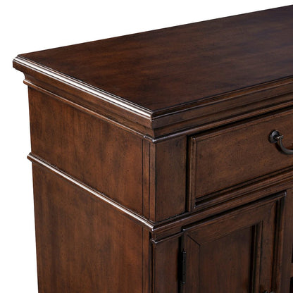 Arden Road 84 Inch TV Console for Living Room  - Satin Cherry