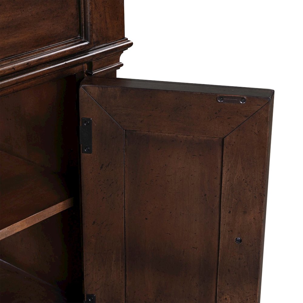Arden Road 84 Inch TV Console for Living Room  - Satin Cherry