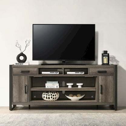 Tanners Creek 78 Inch TV Console for Living Room  - Graystone