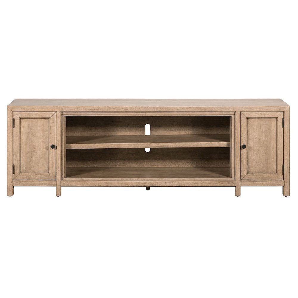 Proximity Place 82 Inch TV Console - Barley Buff Birch Wood