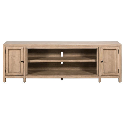 Proximity Place 82 Inch TV Console - Barley Buff Birch Wood