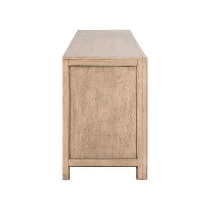 Proximity Place 82 Inch TV Console - Barley Buff Birch Wood