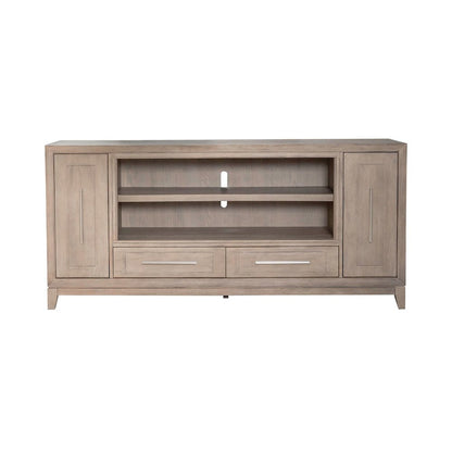 Brentwood 80 Inch TV Console for Living Room  - Sandstone Oak