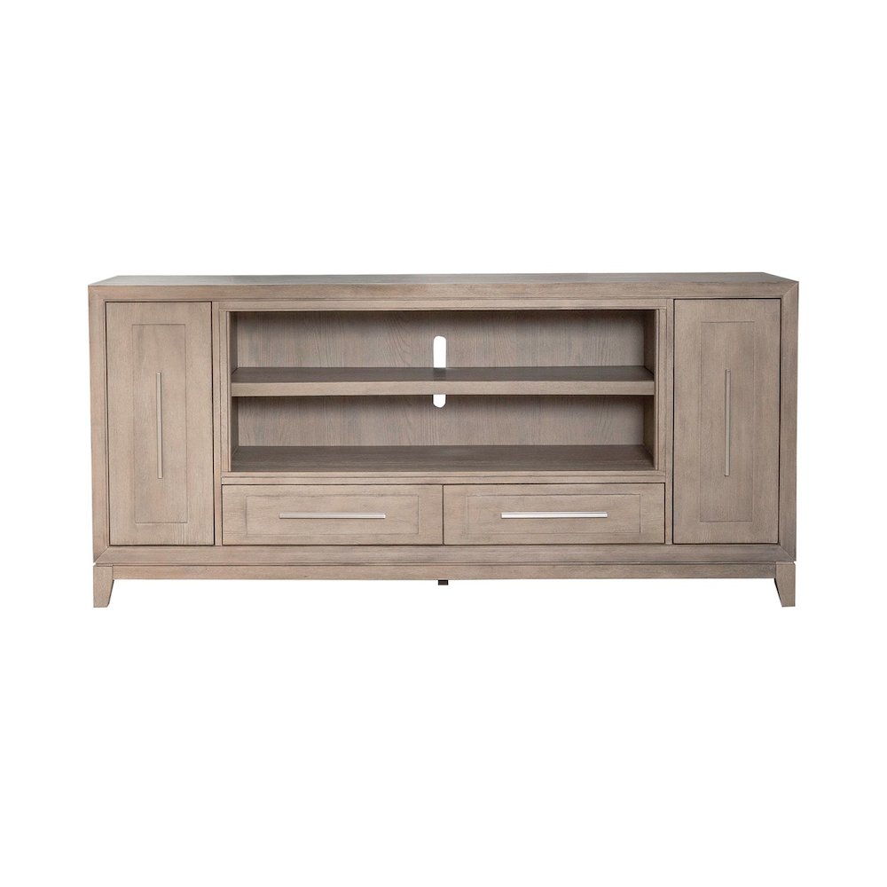 Brentwood 80 Inch TV Console for Living Room  - Sandstone Oak