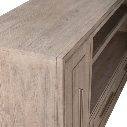 Brentwood 80 Inch TV Console for Living Room  - Sandstone Oak