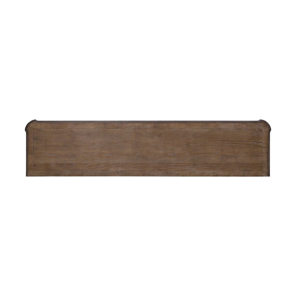Heated LED Fireplace TV Consoles 82 Inch  - Antique White & Weathered Bark