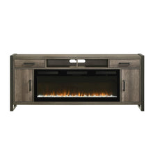 Tanners Creek Heated LED Fireplace TV Consoles 78 Inch - Graystone