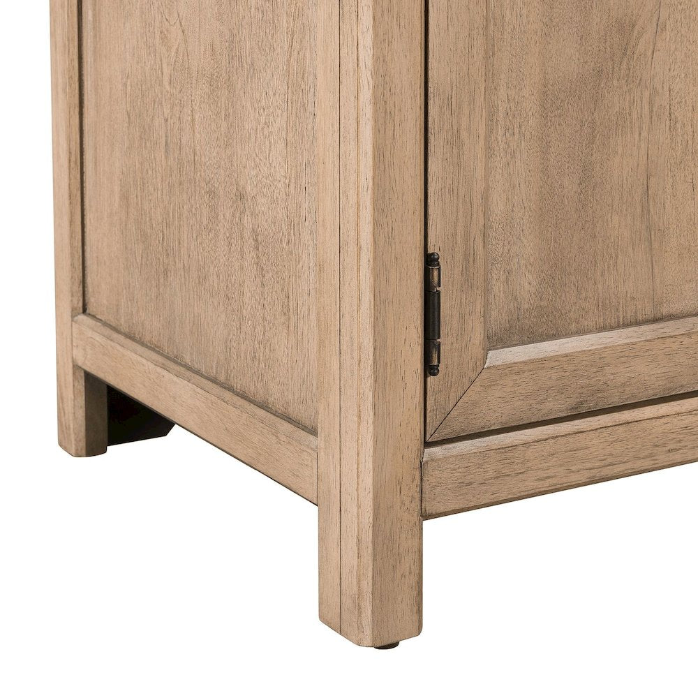 Proximity Place 82 Inch Fireplace TV Console, Multi-Color Flames - Barley Buff
