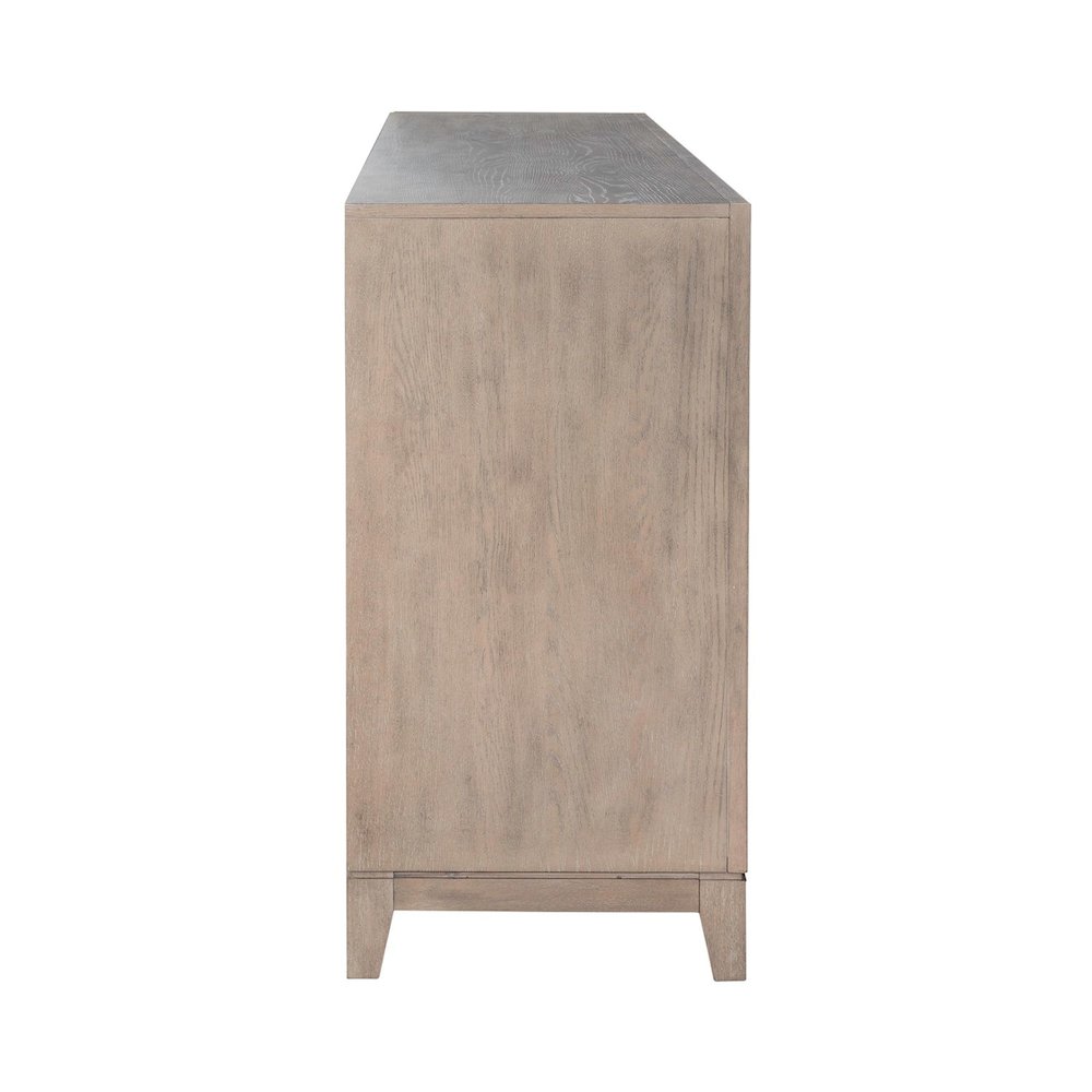 Brentwood Heated LED Fireplace TV Consoles 80 Inch - Sandstone Oak