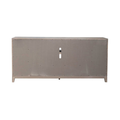 Brentwood Heated LED Fireplace TV Consoles 80 Inch - Sandstone Oak