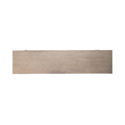 Brentwood Heated LED Fireplace TV Consoles 80 Inch - Sandstone Oak