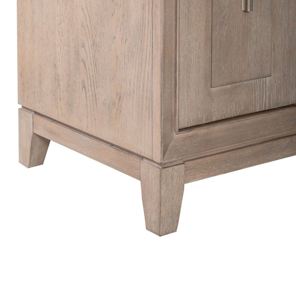 Brentwood Heated LED Fireplace TV Consoles 80 Inch - Sandstone Oak