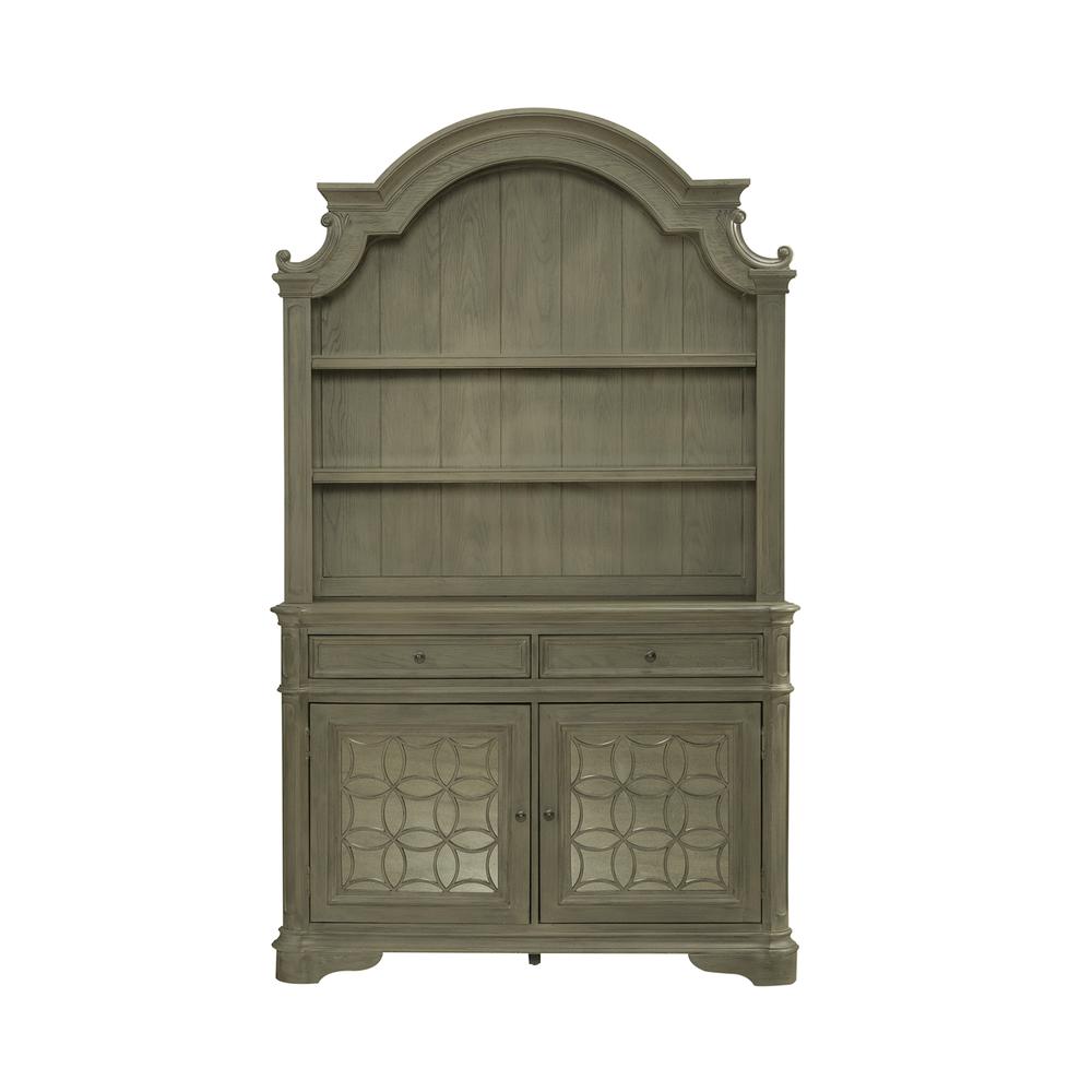 Magnolia Manor Hutch & Buffet in Weathered Bisque