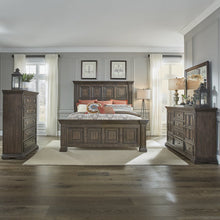 King California Panel Bed, Dresser & Mirror, Chest