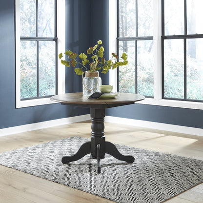 Carolina Crossing Drop Leaf Table Set in Rubberwood Solids