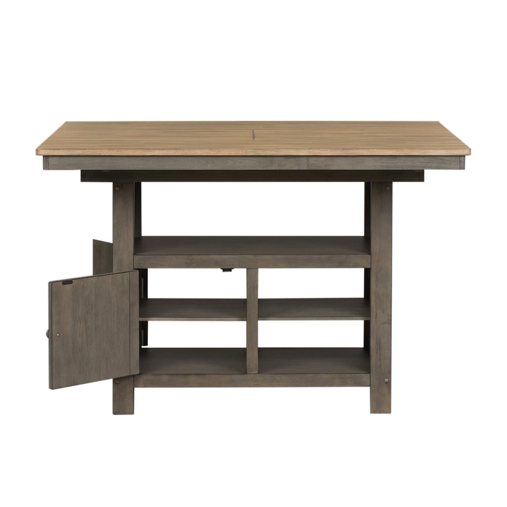 Lindsey Farm Kitchen Island in Rubberwood Solids & Veneers w/ MDF