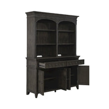 Hutch & Buffet in Rubberwood Solids & Split Heart White Oak Veneers
