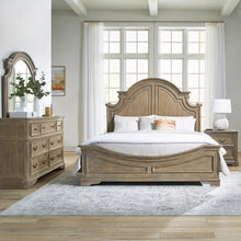 Magnolia Manor King Panel Bed, Dresser & Mirror, Night Stand