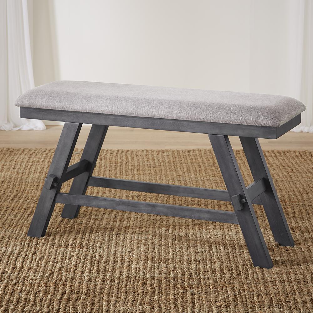 Lawson Counter Bench (RTA) in Slate w/ Weathered Gray Top