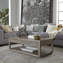 Cocktail Table Contemporary, Grey in Dusty Taupe Finish