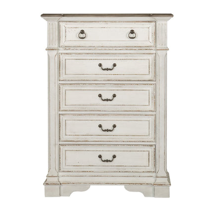 King California Panel Bed, Dresser & Mirror, Chest
